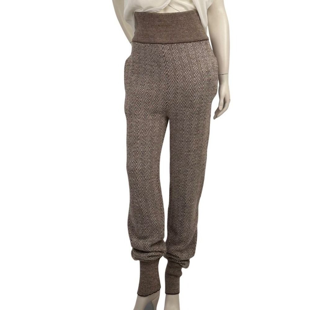 Chloé Camel Alpaca Hair‎ Knit Joggers High Waisted Cummerbund Balletcore Small